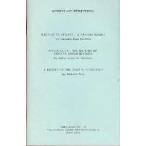  Memoirs and Reflections (Indiana Jewish History) (Indiana 