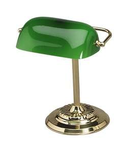 Green 14 in High Desk Top Bankers Lamp  Overstock