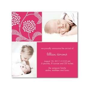    Girl Birth Announcements   Covasna Floral By Tea Collection: Baby