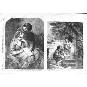  1858 BALLAD ROMANCE MUSIC POOR MAN CHARITY FINE ART