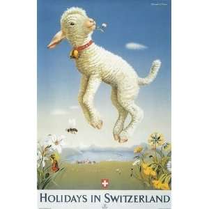  Holidays In Switzerland 1945    Print