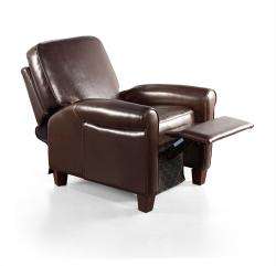 EuroDesign Brown Leather Recliner  