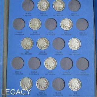 PARTIAL SET OF BUFFALO NICKELS 40 DIFFERENT DATES (IG  