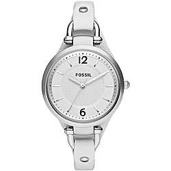 Fossil Womens Slim Leather Watch  