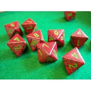  Speckled Strawberry 8 Sided Dice Toys & Games