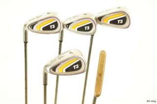 Mens Left Hand   Complete TaylorMade Golf Set Driver Irons Putter Bag 