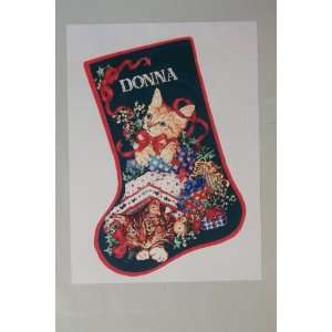  Christmas Kitten Stocking Craft Pattern: Donna Vermillion 