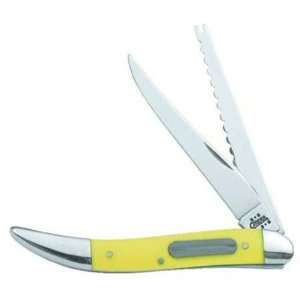  Knife Yellow Handle Pocket Knife Long Clip&Scaler Blade With Hook 