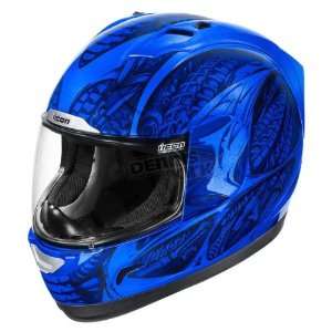  Icon Alliance Speedmetal Helmet   2X Large/Blue 