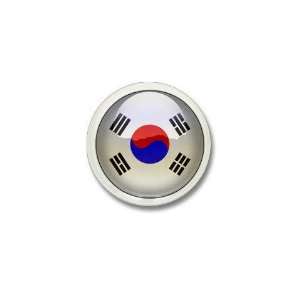  R Korea Flag Jewel Military Mini Button by CafePress 