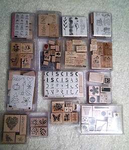 Stampin Up Rubber Stamps Lot 19 U Pick******  