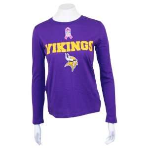   Womens The Cure Long Sleeve NFL T Shirt   Purple