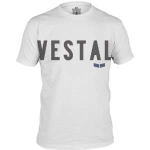  Vestal Standard Mens Short Sleeve Fashion Shirt   White 