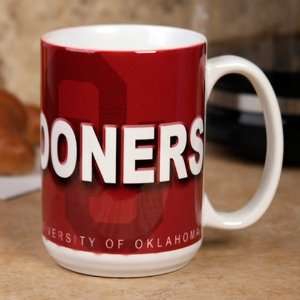  Oklahoma Sooners 15 oz. Team Logo Ceramic Mug Sports 