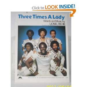   Three Times a Lady SHEET MUSIC Lionel, Words and Music Richie Books