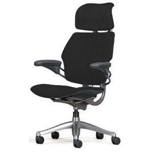  Freedom Chair with Headrest, Adv. arms, Gel seat, Black 