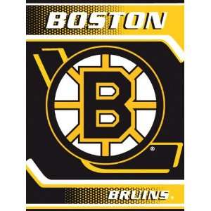  Boston Bruins 60x80 Banner Super Plush Throw: Sports 