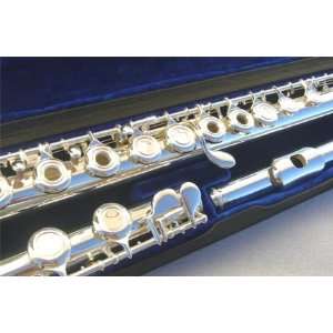  New OPEN HOLES Silver Concert Band flute w/Case.Approved 