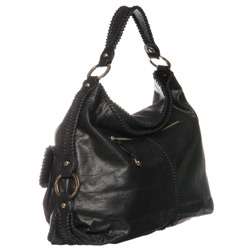 Junior Drake Carly Leather Hobo Handbag  Overstock