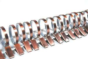 14 Metal Ant.Copper Curtain Rod Clip Rings 1.5Diam  