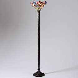 Tiffany style Flower Torchier Lamp  