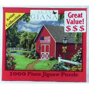   Alan Giana 1000 Piece Jigsaw Puzzle   Red Barn Toys & Games