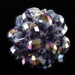  35mm faceted rainbow crystal ball pendant bead P41808 