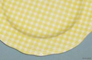   Yellow Checkered Pattern Judy Ironstone Plate / Japan  