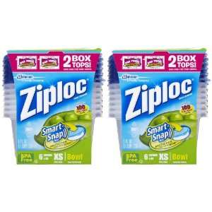  Ziploc Extra Small Bowl Container, 6 ct 2 pack Everything 