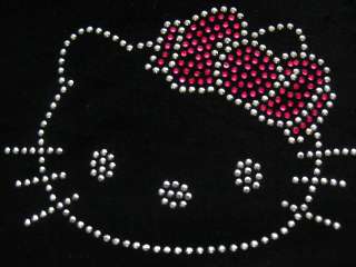   kitty rhinestone iron on transfer CHOOSE design 6 by 4 inches  