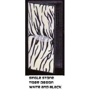  Genuine Exotic Leather Checkbook   Stingray   Tiger Design 