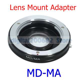 Minolta MD MC Lens to Sony MA Alpha Mount Adapter D SLR  
