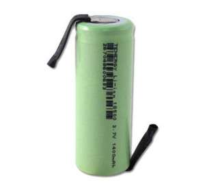 Li Ion 18500 Cylindrical Rechargeable Battery with Tabs  