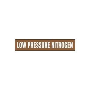 LOW PRESSURE NITROGEN   Cling Tite Pipe Markers   outside diameter 3 1 