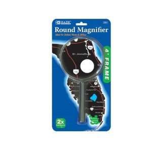  Bazic 2701 12 4 in. Round 2x Handheld Magnifier  Pack of 