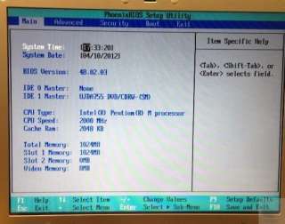 Gateway M275 Tablet Intel Pentium M 2.0GHz 1GB RAM Laptop  