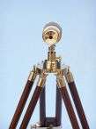 Solid Brass and Wood Telescope on Stand 20  