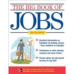  Big Book Of Jobs 2012 13 (9780071773515) US Dept of Labor Books