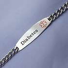   surgical stainless steel diabetes medical alert diabetic bracelet 8