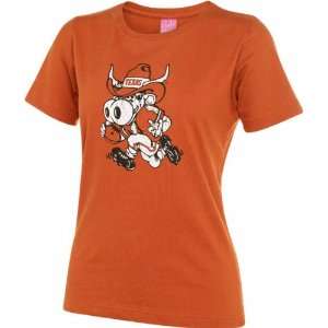   : Texas Longhorns Womens Orange Bevo Run T Shirt: Sports & Outdoors