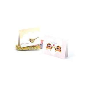   Cards & Envelopes 3.5x2.5 8/Pkg 4 Designs/2 Each: Home & Kitchen
