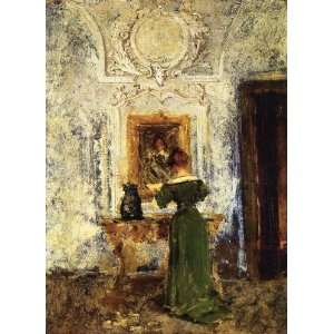 FRAMED oil paintings   William Merritt Chase   24 x 34 inches   Woman 