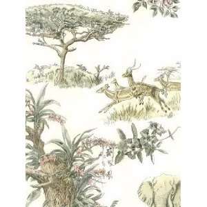  Jungle Toile Wallpaper by Imperial in Garden Oasis (Double 