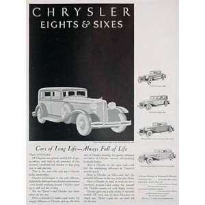  Chrysler Automobile Advertisement from 1931