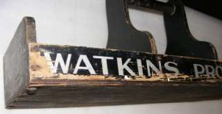 WATKINS PRODUCTS ANTIQUE WOOD DOOR TO DOOR CARRIER TRAY  