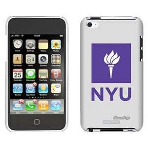  NYU Logo Bottom on iPod Touch 4 Gumdrop Air Shell Case 