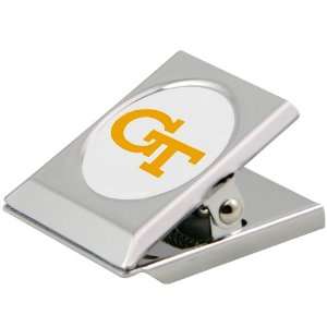  Georgia Tech Yellow Jackets Silver Heavy Duty Magnetic Chip Clip 