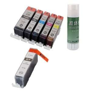 Pack Remanufactured Ink Cartridge Replacement for PGI 220 and PGI 221 