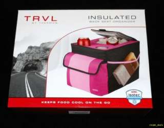 Thermos Insulated Cooler Bag Back Seat Organizer TRVL Car Truck SUV 