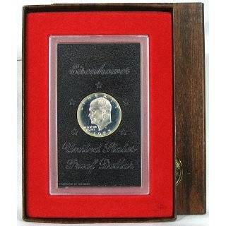 1973 Proof Eisenhower Brown Pack Silver Dollar with Original 